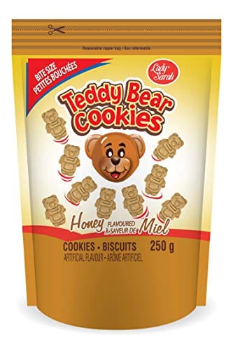Lady Sarah Vanilla, Chocolate, Hazelnut, and Strawberry Cream Wafers Snacks 200G - Kosher Certified and Lady Sarah Animal Cookies - Teddy Bear Cookies 250G - Bite Size Snack and