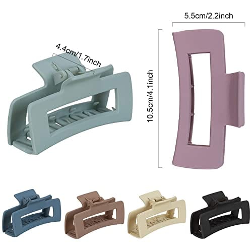JYSDZSE Hair Claw Clips - Pack of 6 Pack Jaw Clamp