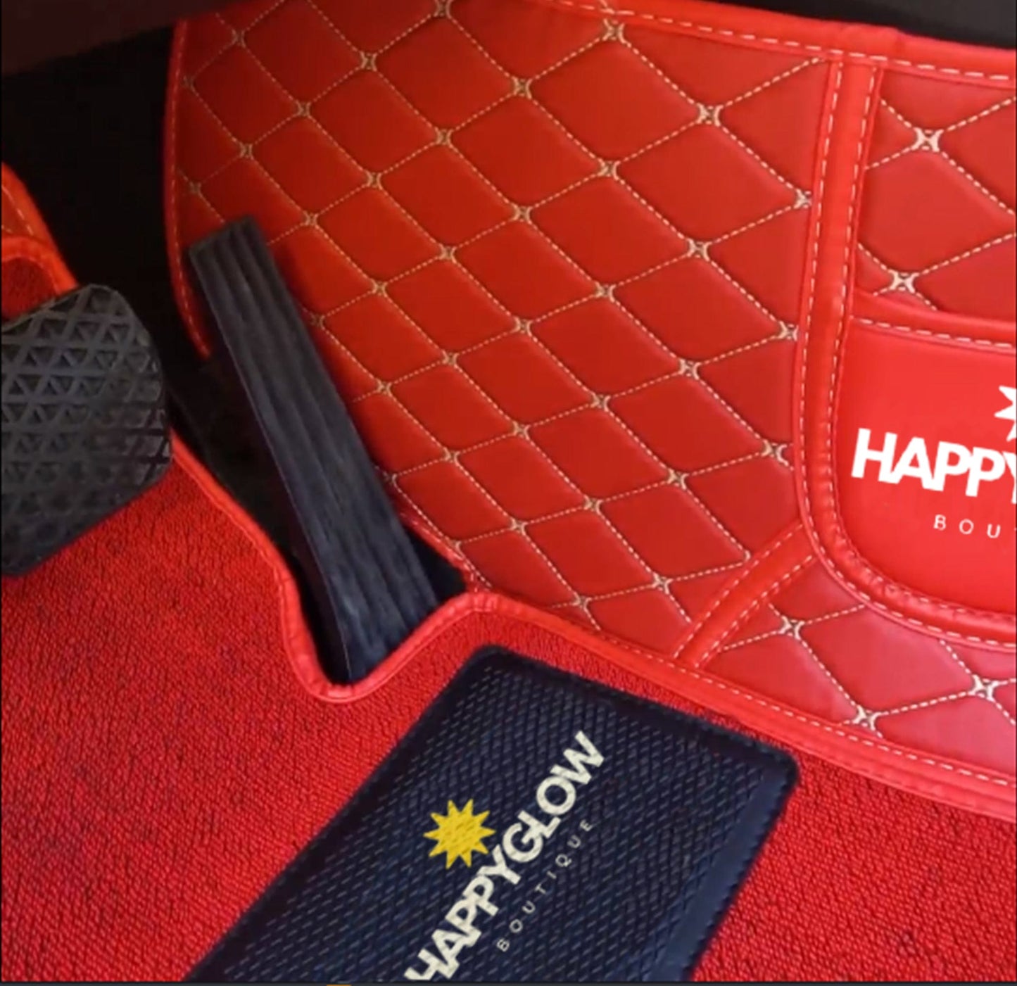 Interior CAR Covers and MATS Customized with Name OR Logo Created by HAPPYGLOW BOUTIQUE