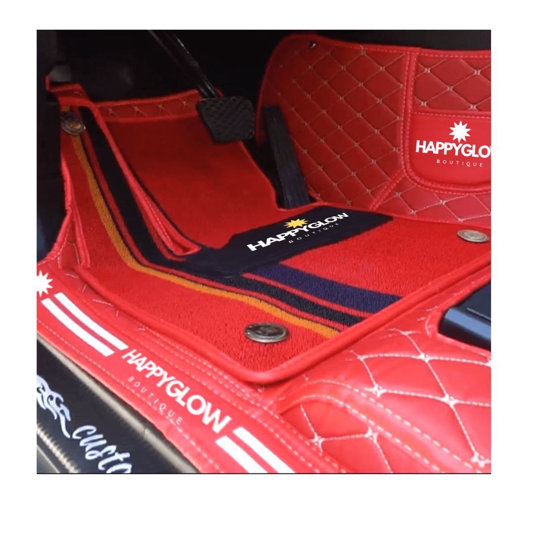 Interior CAR Covers and MATS Customized with Name OR Logo Created by HAPPYGLOW BOUTIQUE