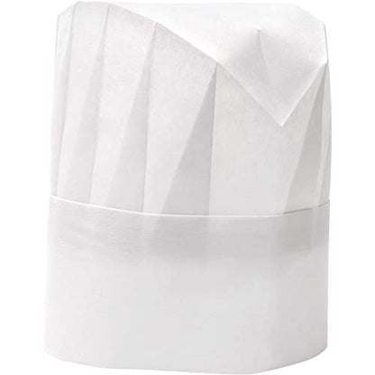 Juvale Chef Hats – 24-Pack Disposable White Paper Chef Toques, Chef Supplies, Adjustable Professional Kitchen Chef Caps for Baking, Culinary Hygiene, Cooking Safety, 20-22 Inches in Circumference