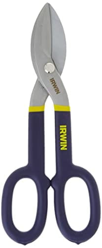 Irwin 22010, 10 Tinner Snip, 10-Inch/250mm, Cuts Straight and Wide Curves