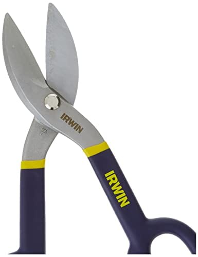 Irwin 22010, 10 Tinner Snip, 10-Inch/250mm, Cuts Straight and Wide Curves