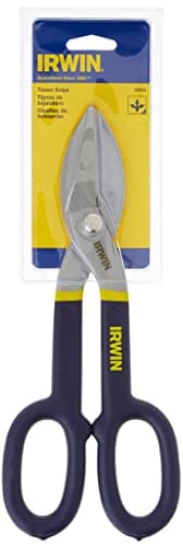 Irwin 22010, 10 Tinner Snip, 10-Inch/250mm, Cuts Straight and Wide Curves