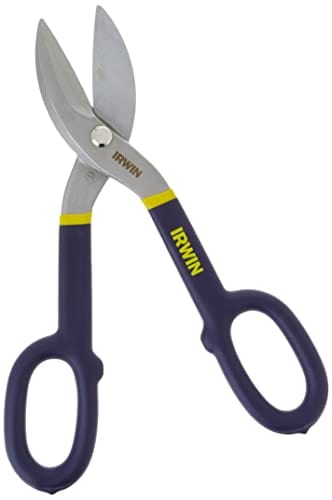 Irwin 22010, 10 Tinner Snip, 10-Inch/250mm, Cuts Straight and Wide Curves