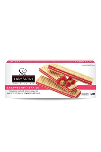 Lady Sarah Vanilla, Chocolate, Hazelnut, and Strawberry Cream Wafers Snacks 200G - Kosher Certified and Lady Sarah Animal Cookies - Teddy Bear Cookies 250G - Bite Size Snack and