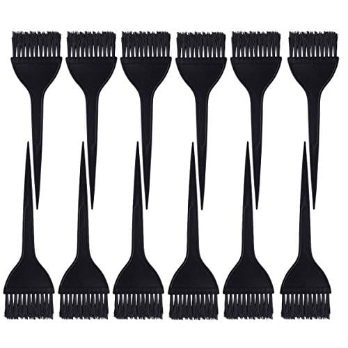 Tbestmax 12 Pack Dye Brushes Dye Makeup Brush Hair Coloring Dyeing Kit(Black)