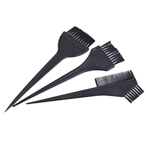 Salon Hair Color Dye Tint Mixing Bowl Comb Brush Tool Set - Black