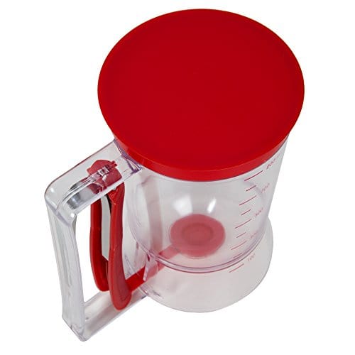 Luciano, Gourmet Handy Batter Dispenser, 7.5 inches, Red