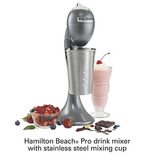 Hamilton Beach Professional 65120 Pro All-Metal Drink Mixer, Gray