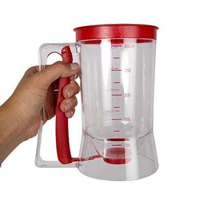 Luciano, Gourmet Handy Batter Dispenser, 7.5 inches, Red