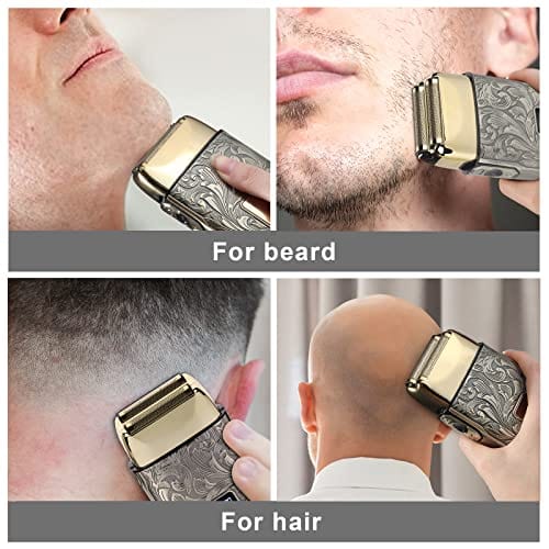 Ufree Electric Shaver for Men, Beard Trimmer With Double Sided Foil Head