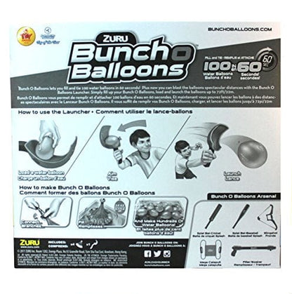 Zuru Bunch O Balloons - 4 Pack Bunch of Water Balloons and 1 X Shot Water Balloon Launcher, 130+ Bunch of Balloons, Fill and Tie 100 Water Balloons in 60 Seconds!