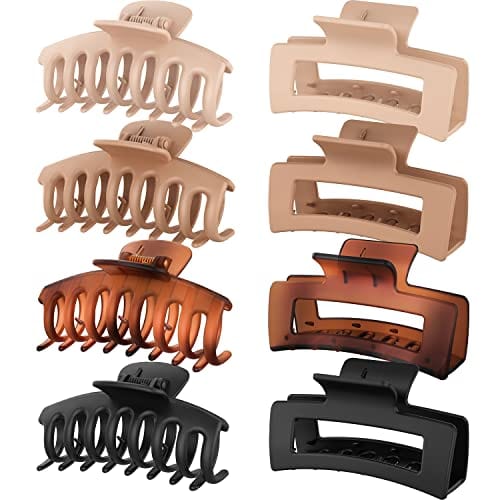 Hair Claw Clips for Thick Hair - Pack of 8