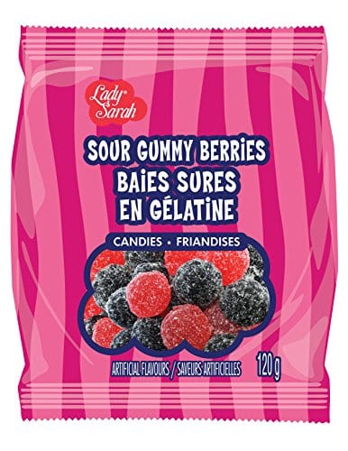 Lady Sarah Gummy Candy Friandises en Gelatine Snacks for Kids Assorted Flavors Smart Sweets Gift Box Mystery Box Party Favorite Kids Fruit Flavors 120 G per Candy Bag 6 Pack